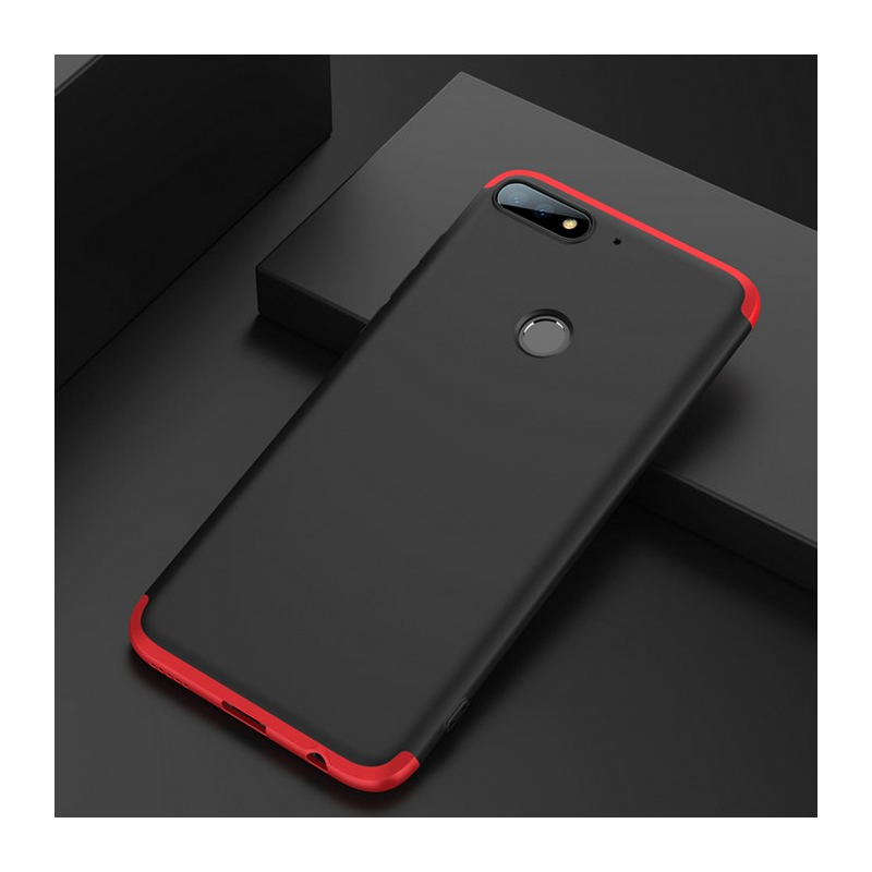 Husa Huawei Y7 Prime 2018 GKK 360 Full Cover Negru-Rosu