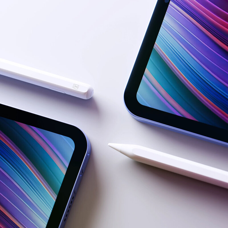 Stylus pen pentru iPad Palm Rejection, 3mk Wonder Pen, alb