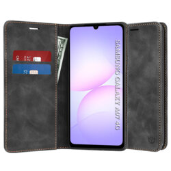 Husa piele Samsung Galaxy A07 4G Techsuit Confy Cover, negru