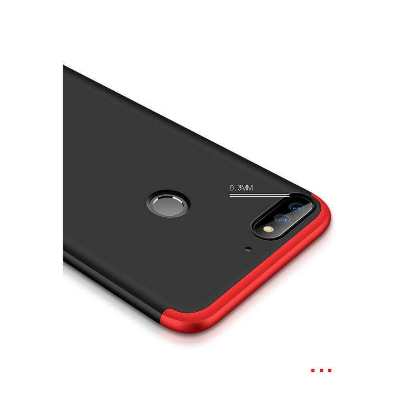 Husa Huawei Y7 Prime 2018 GKK 360 Full Cover Negru-Rosu