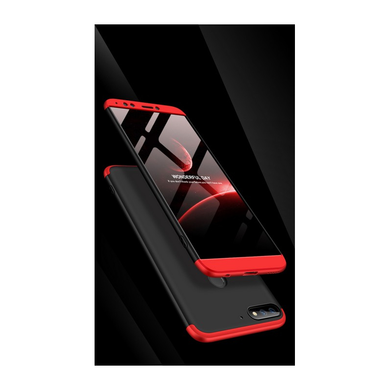 Husa Huawei Y7 Prime 2018 GKK 360 Full Cover Negru-Rosu