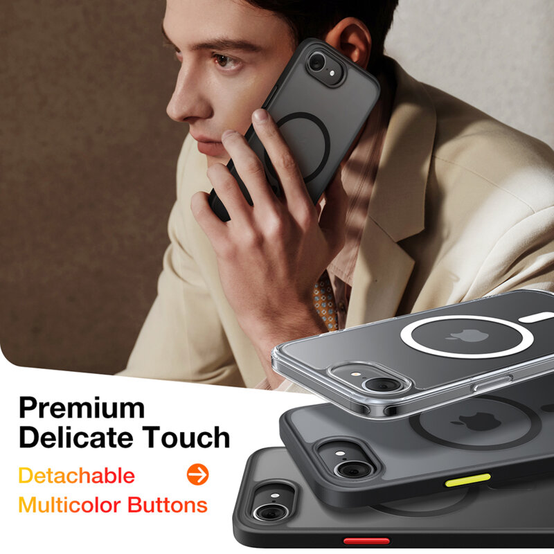 Husa iPhone 17 Pro Max Torras Guardian Magnetic Series, portocaliu