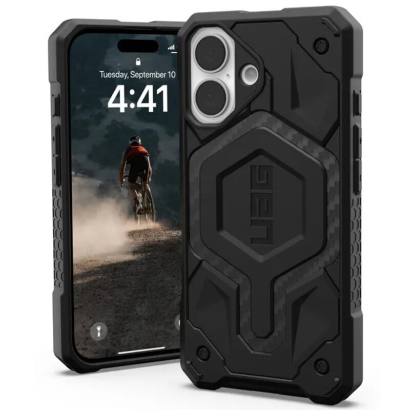 Husa iPhone 17 UAG Monarch Pro, Carbon Fiber
