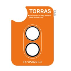 Folie camera iPhone 17 Torras Lensguard Camera Protector, negru