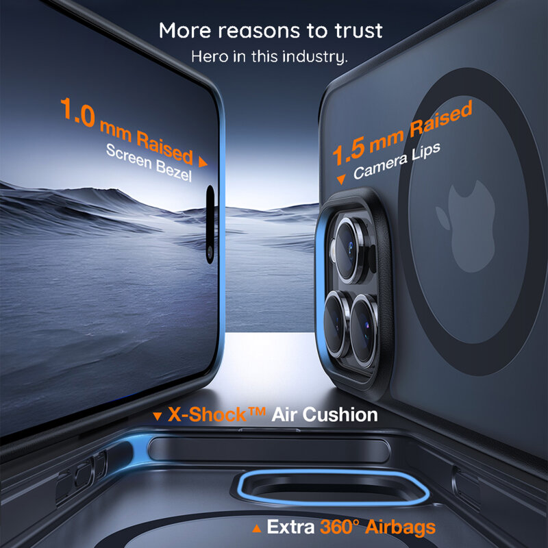 Husa iPhone 17 Pro Max Torras Pstand, negru