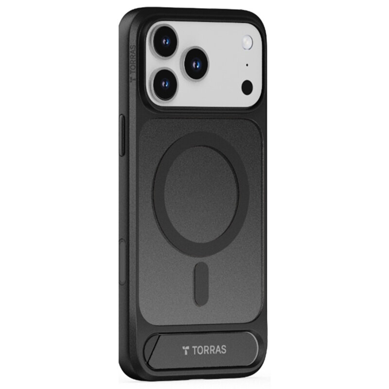Husa iPhone 17 Pro Torras Pstand, negru