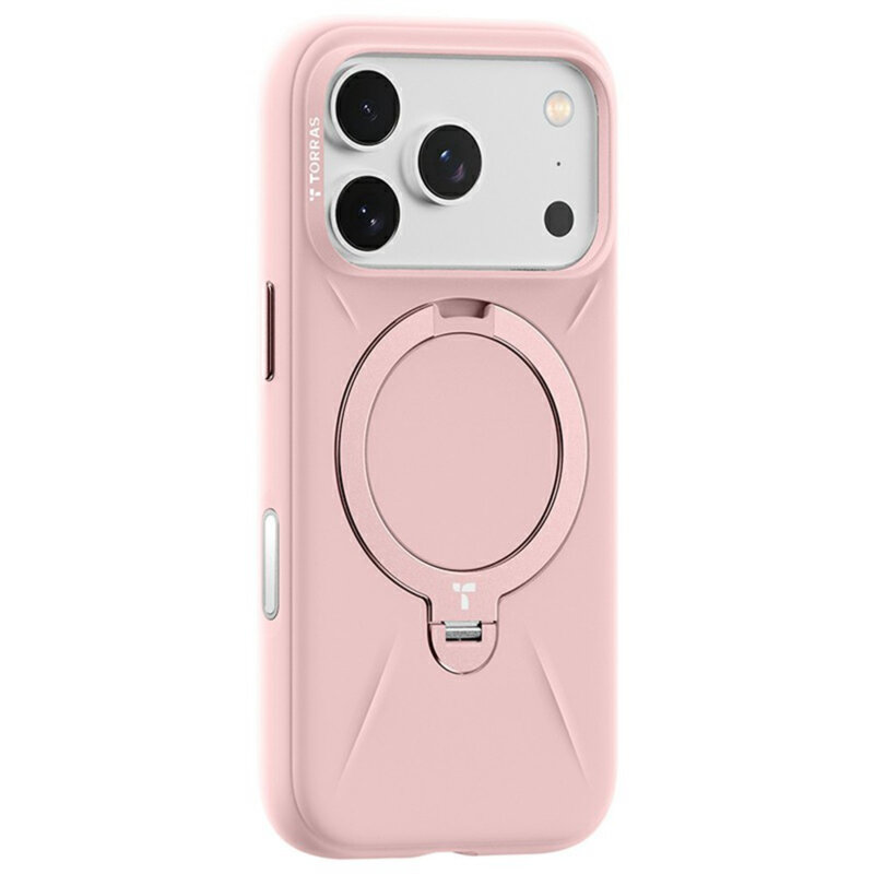Husa iPhone 17 Pro Max Torras QPRO Silicone Series, roz