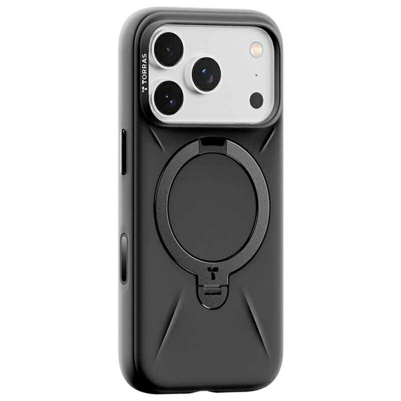 Husa iPhone 17 Pro Max Torras QPRO Silicone Series, negru