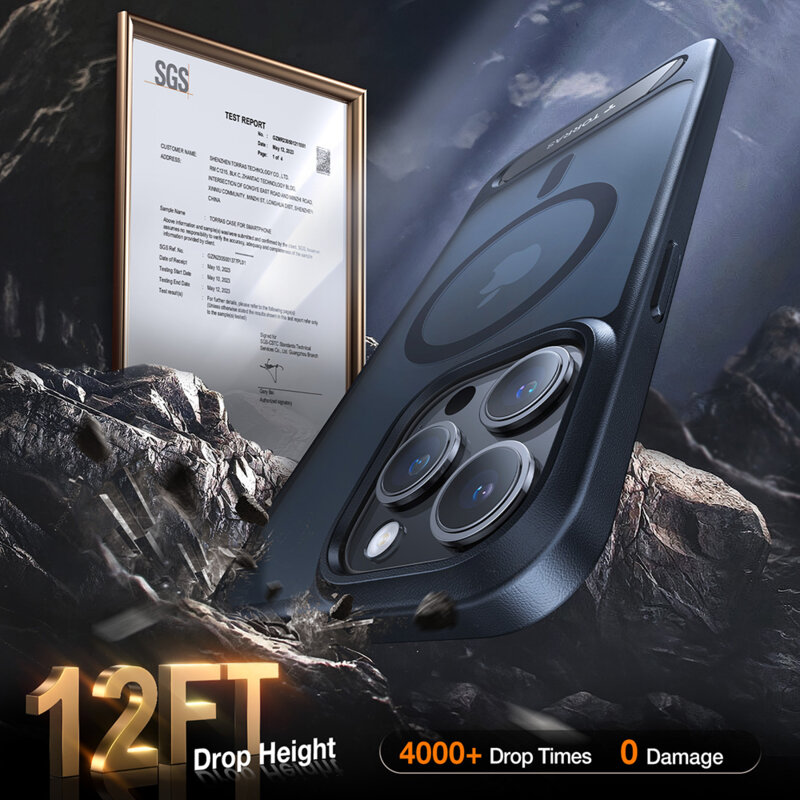 Husa iPhone 17 Pro Max Torras Pstand, transparenta