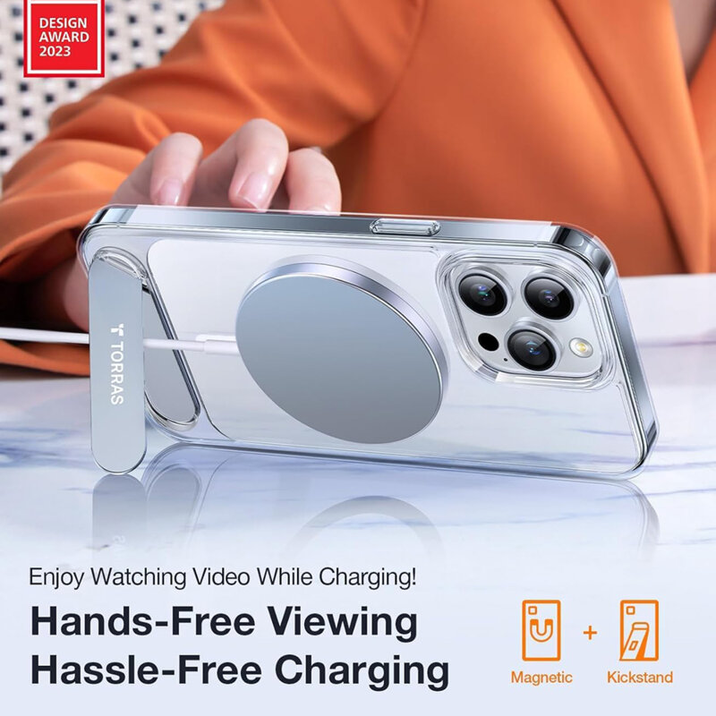 Husa iPhone 17 Pro Max Torras Pstand, transparenta