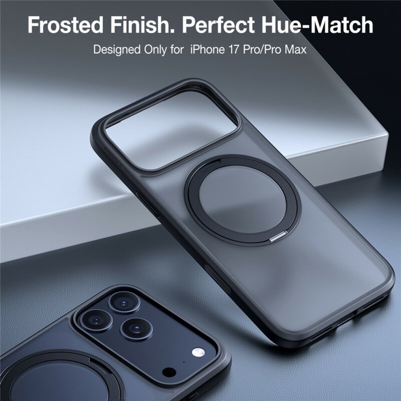 Husa iPhone 17 Pro Max Torras Ostand Pro MagSafe  Series, negru