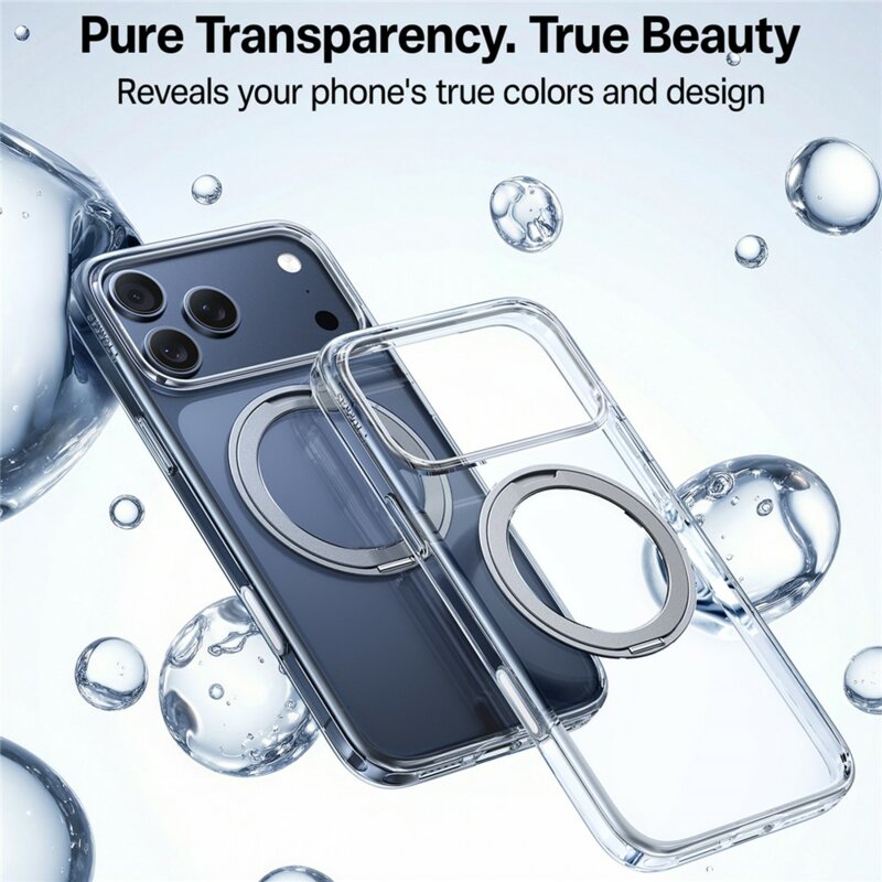 Husa iPhone 17 Pro Torras Ostand Pro MagSafe  Series, transparenta