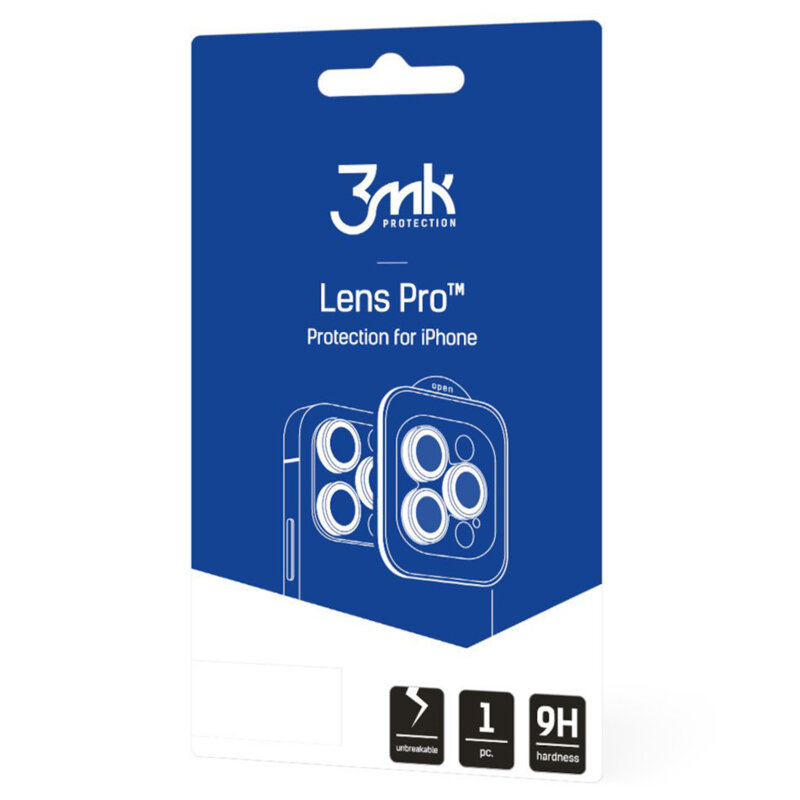 Folie iPhone 17 Pro 3mk Lens Protection Pro, multicolor