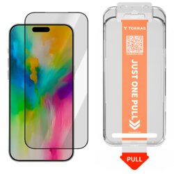 Folie sticla iPhone 17 Pro Torras GlassGo Install Master, transparenta