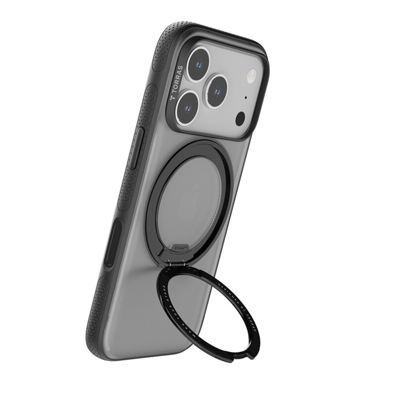 Husa iPhone 17 Pro Max Torras Ostand R Fitness Series, negru