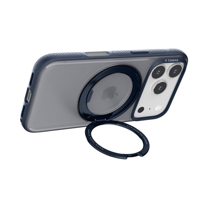 Husa iPhone 17 Pro Max Torras Ostand R Fitness Series, albastru