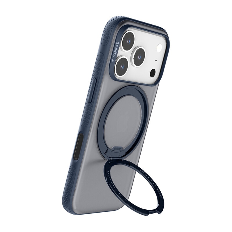 Husa iPhone 17 Pro Max Torras Ostand R Fitness Series, albastru