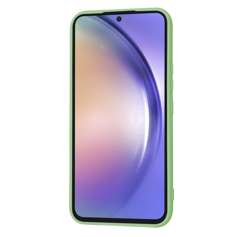 Husa silicon Samsung Galaxy A54 Techsuit SoftFlex, verde deschis