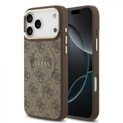 Husa originala Guess iPhone 17 Pro Max Hardcase 4G Classic MagSafe, maro, GUHMP17XP4MSEGCW