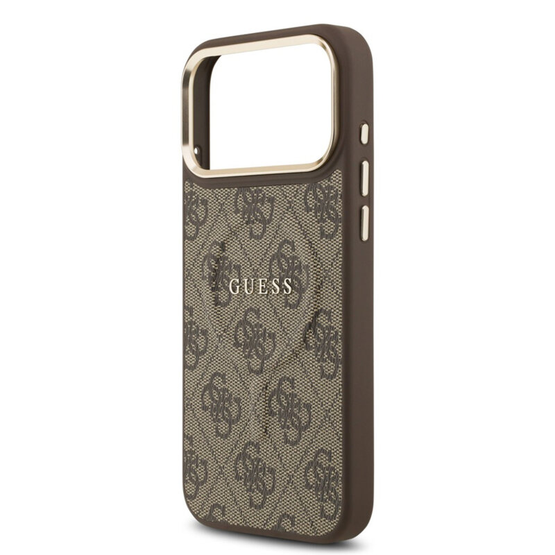 Husa originala Guess iPhone 17 Pro Max Hardcase 4G Classic MagSafe, maro, GUHMP17XP4MSEGCW