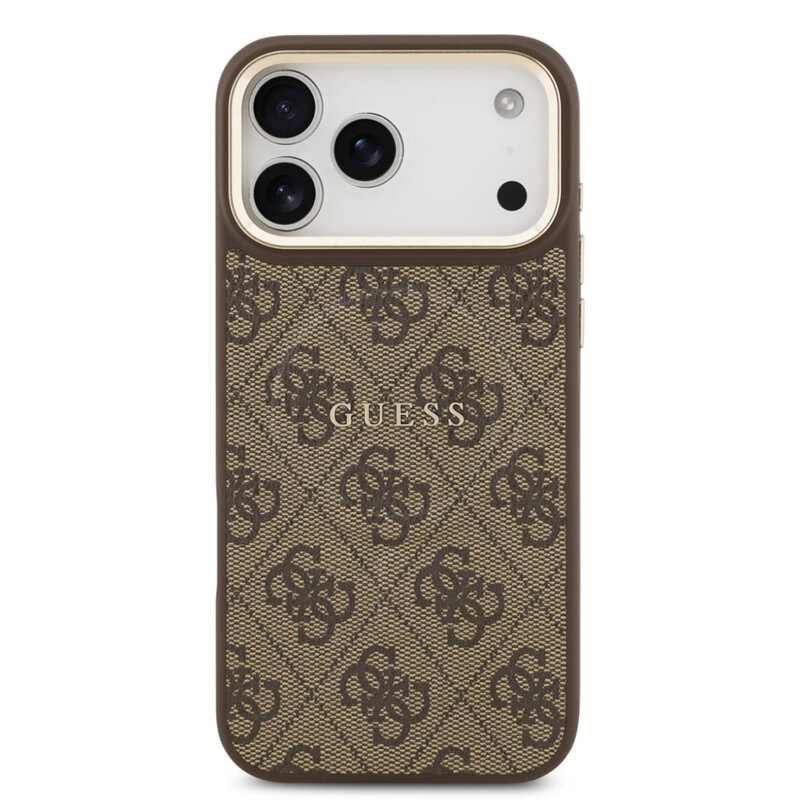 Husa originala Guess iPhone 17 Pro Max Hardcase 4G Classic MagSafe, maro, GUHMP17XP4MSEGCW