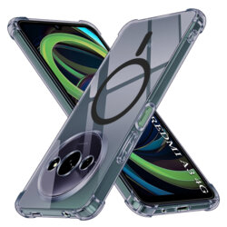Husa Xiaomi Redmi A3 Techsuit Shockproof Clear Silicone MagSafe, fumuriu