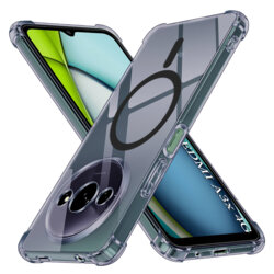 Husa Xiaomi Redmi A3x Techsuit Shockproof Clear Silicone MagSafe, fumuriu