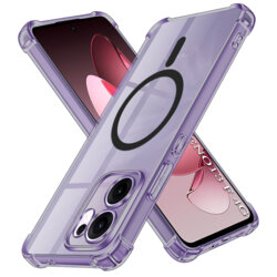Husa Oppo Reno13 F 4G Techsuit Shockproof Clear Silicone MagSafe, fumuriu