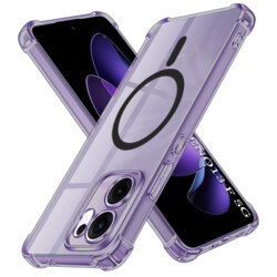 Husa Oppo Reno13 F 5G Techsuit Shockproof Clear Silicone MagSafe, fumuriu