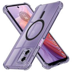 Husa Motorola Moto E14 Techsuit Shockproof Clear Silicone MagSafe, fumuriu