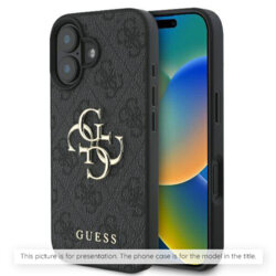 Husa originala Guess iPhone 17 Hardcase Big 4G Logo Classic Logo, negru, GUHCP17SP4G4SMCK