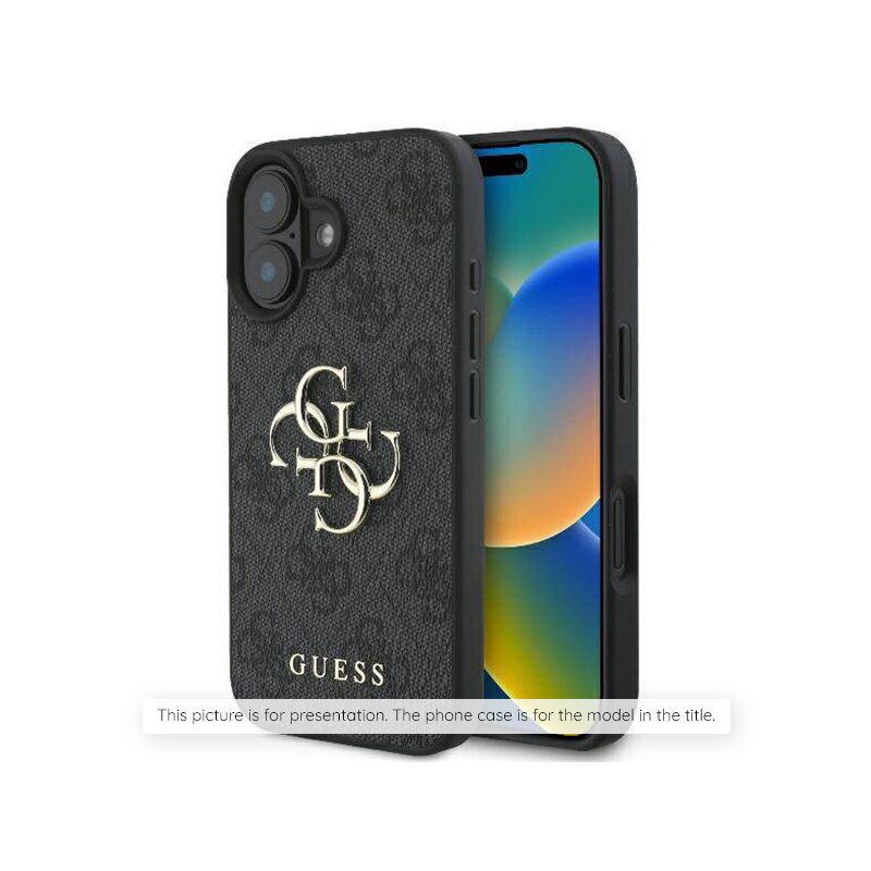 Husa originala Guess iPhone 17 Hardcase Big 4G Logo Classic Logo, negru, GUHCP17SP4G4SMCK
