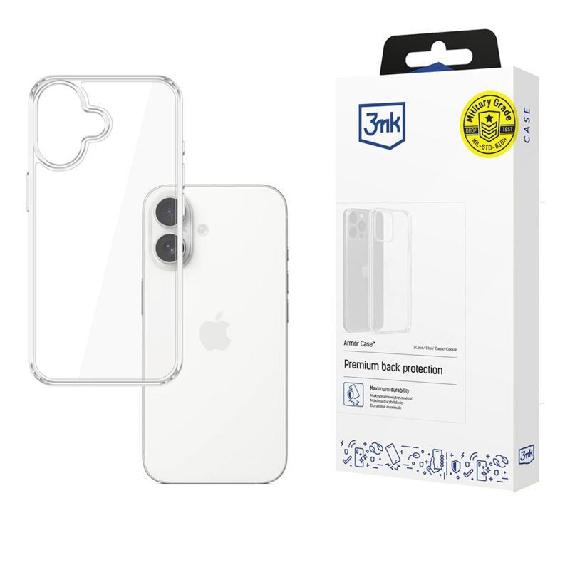Husa iPhone 17 3mk Armor Case, transparenta