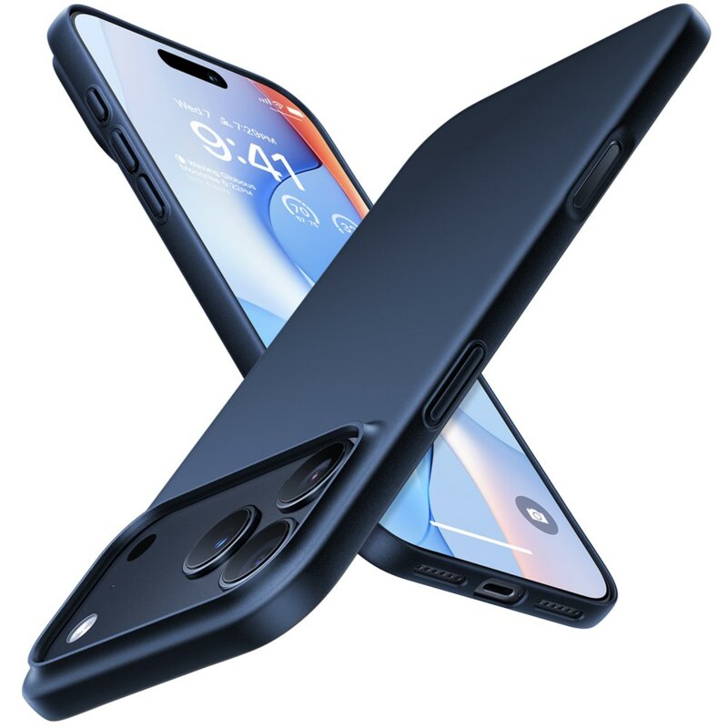 Husa iPhone 17 Pro Max Torras SlimFit MagSafe Series, albastru