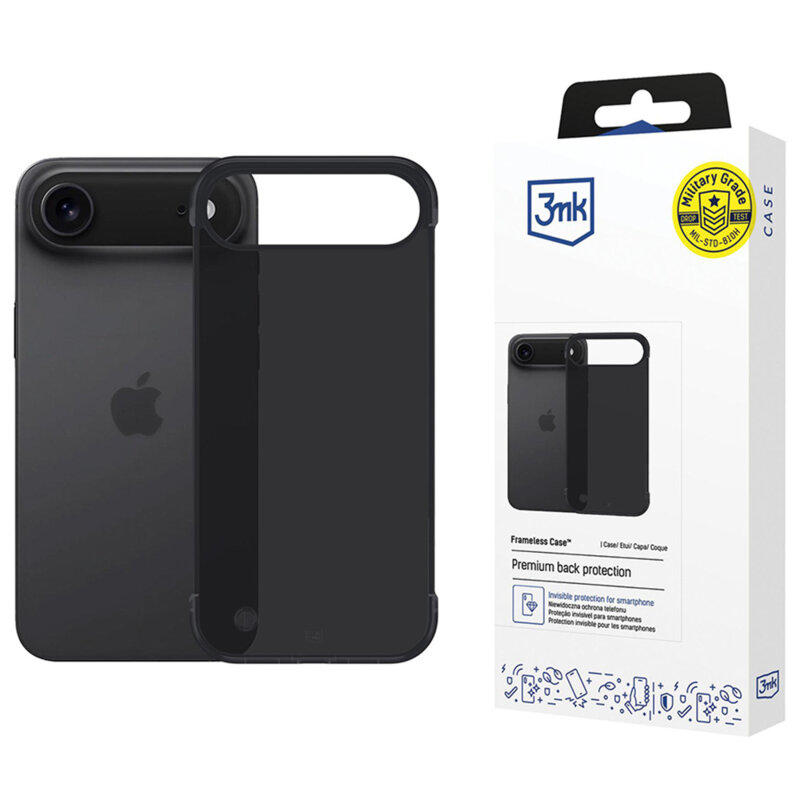 Husa iPhone 17 Air premium 3mk Just20g Matt Case, Black