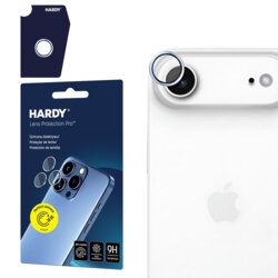 Folie iPhone 17 Air 3mk Hardy Lens Protection Pro, argintiu