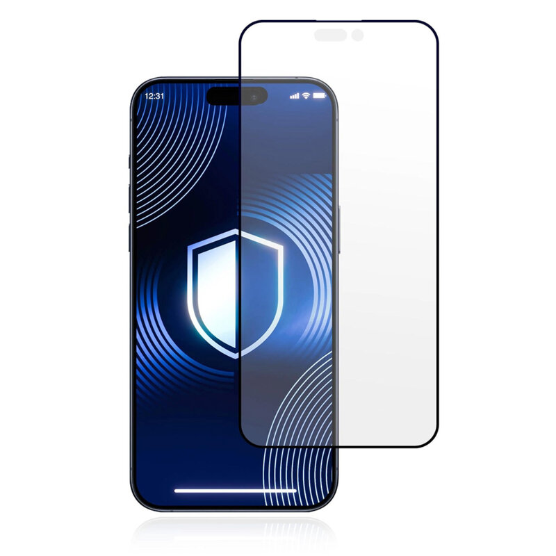 Folie sticla iPhone 17 Pro 3mk HardGlass Matt Max, negru