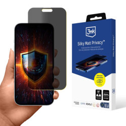Folie sticla iPhone 17 Pro 3mk Silky Matt, privacy