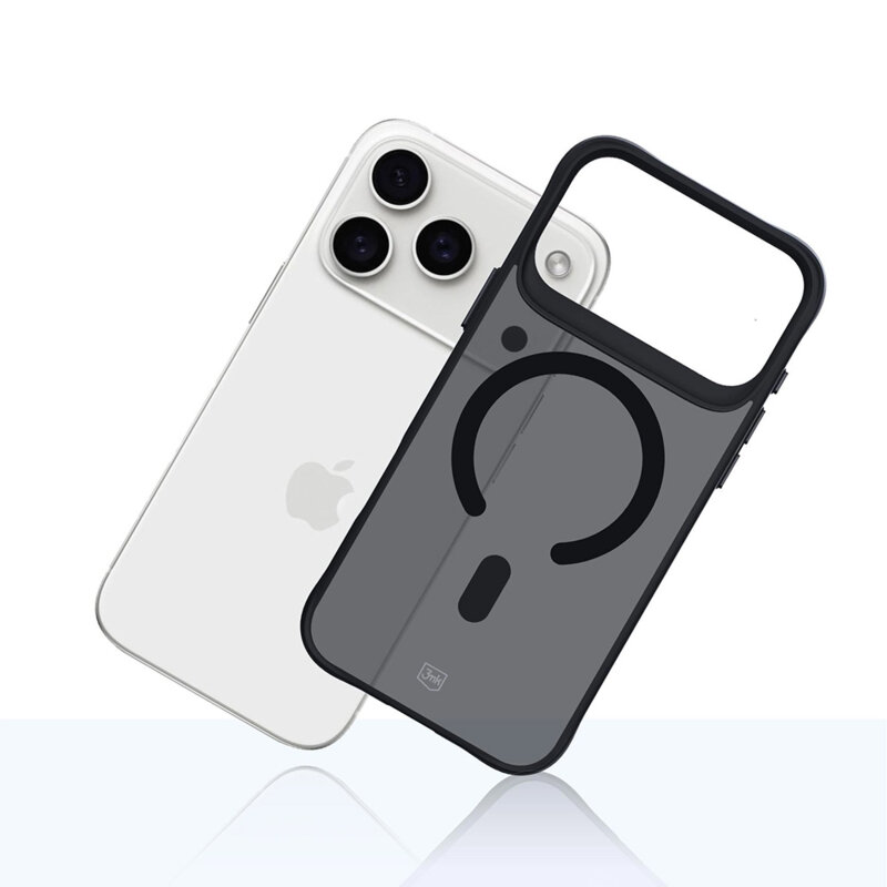 Husa iPhone 17 Pro premium 3mk Smoke MagCase, Black