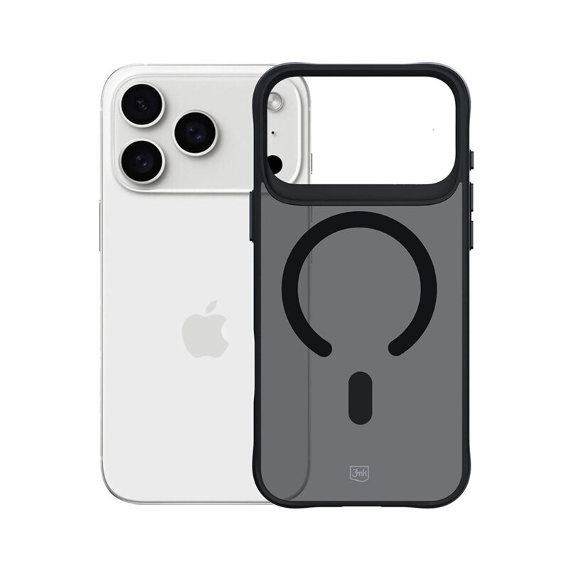 Husa iPhone 17 Pro premium 3mk Smoke MagCase, Black