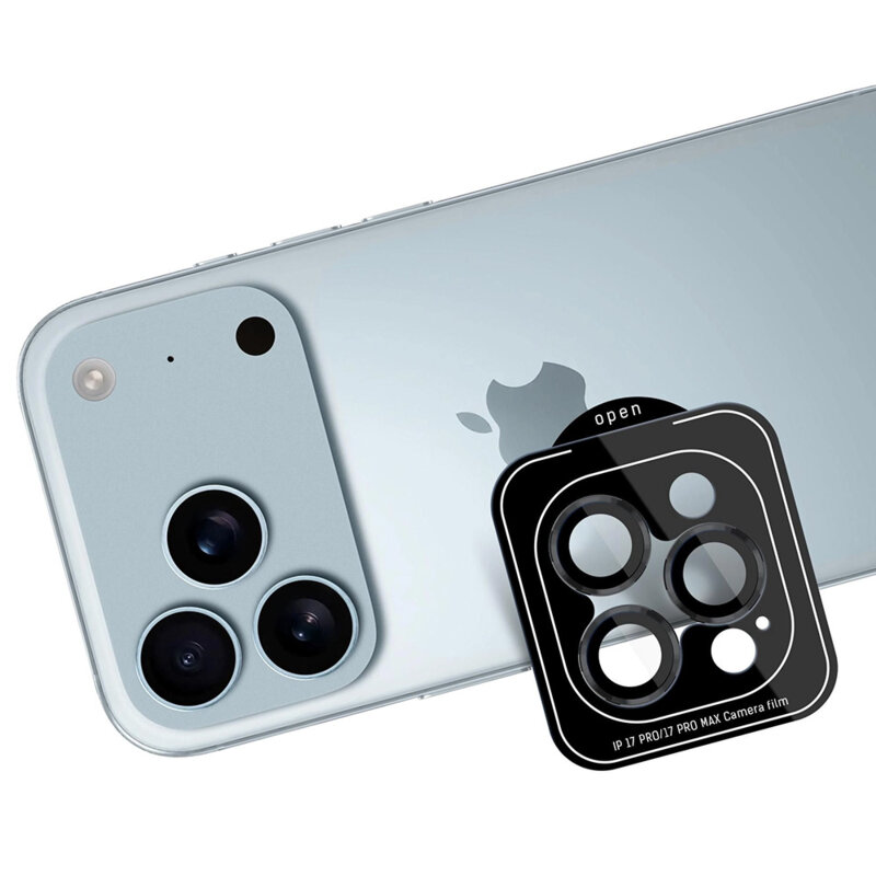 Folie iPhone 17 Pro 3mk Lens Protection Pro, negru
