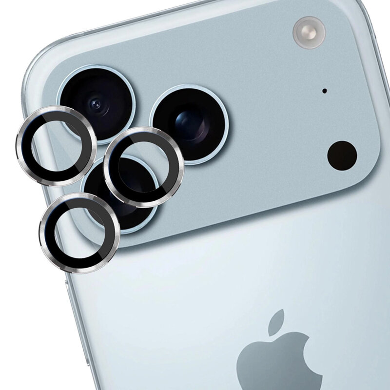 Folie iPhone 17 Pro 3mk Lens Protection Pro, argintiu
