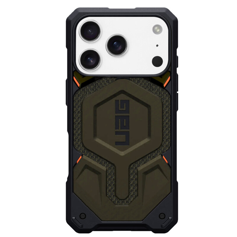 Husa iPhone 17 Pro UAG Monarch Pro, Kevlar Element Green