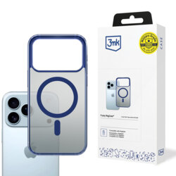 Husa iPhone 17 Pro Max premium 3mk Frosty MagCase, Blue