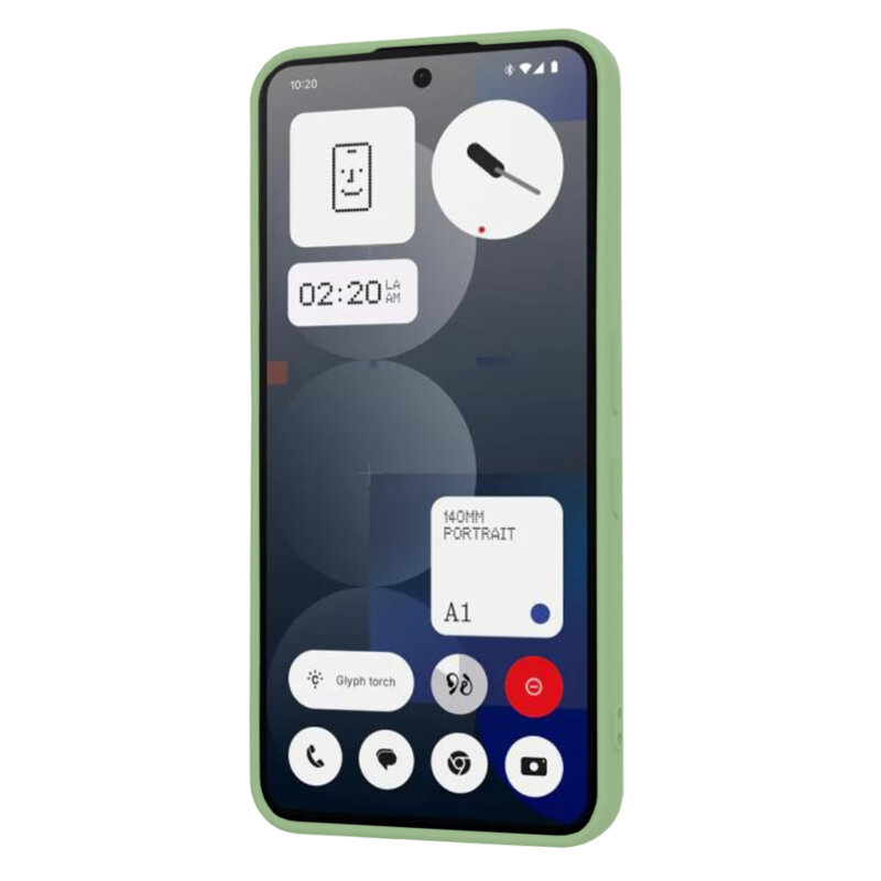 Husa silicon Nothing Phone (3a) Pro Techsuit SoftFlex, verde deschis