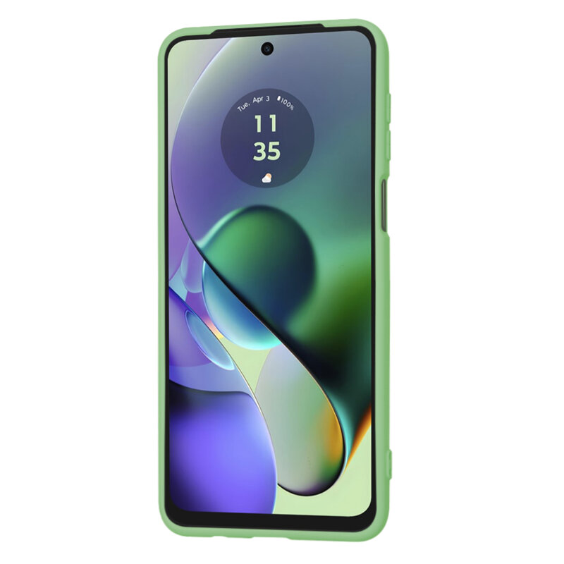 Husa silicon Motorola Moto G54 Power Edition Techsuit SoftFlex, verde deschis