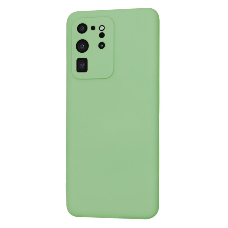 Husa silicon Samsung Galaxy S20 Ultra Techsuit SoftFlex, verde deschis
