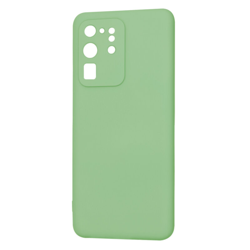 Husa silicon Samsung Galaxy S20 Ultra Techsuit SoftFlex, verde deschis