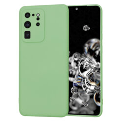 Husa silicon Samsung Galaxy S20 Ultra 5G Techsuit SoftFlex, verde deschis