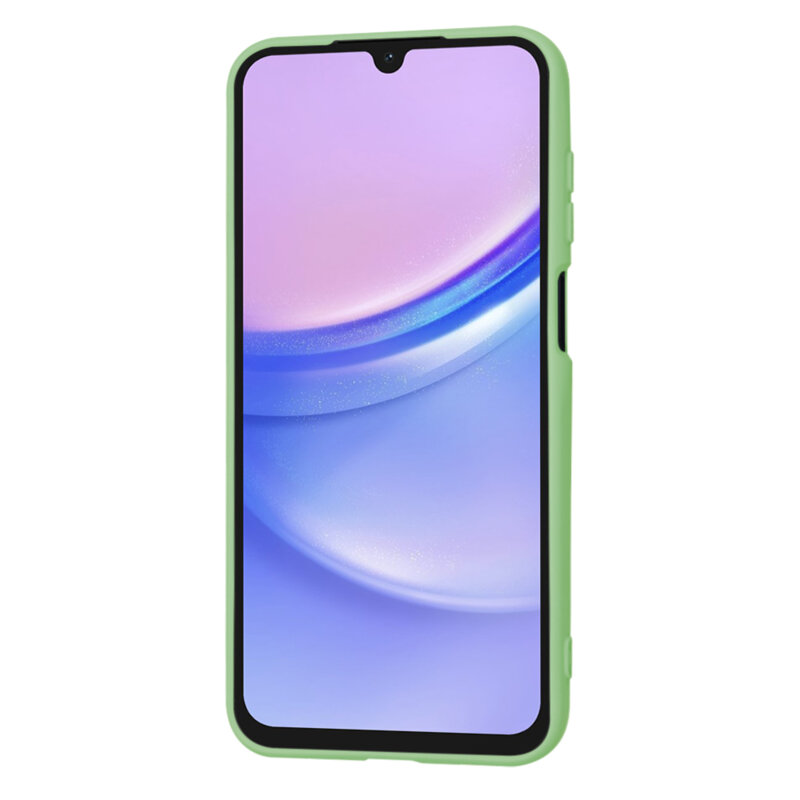 Husa silicon Samsung Galaxy A15 4G Techsuit SoftFlex, verde deschis